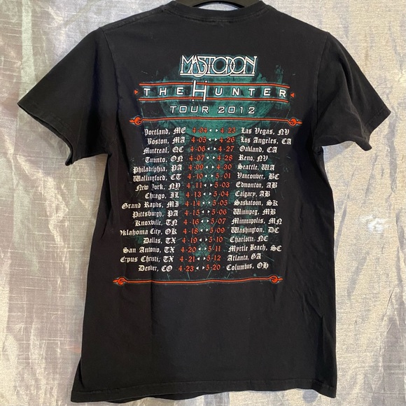Mastodon Hunter Tour 2012 tee shirt SZ M, GUC, double sided, great shirt! - Picture 4 of 6